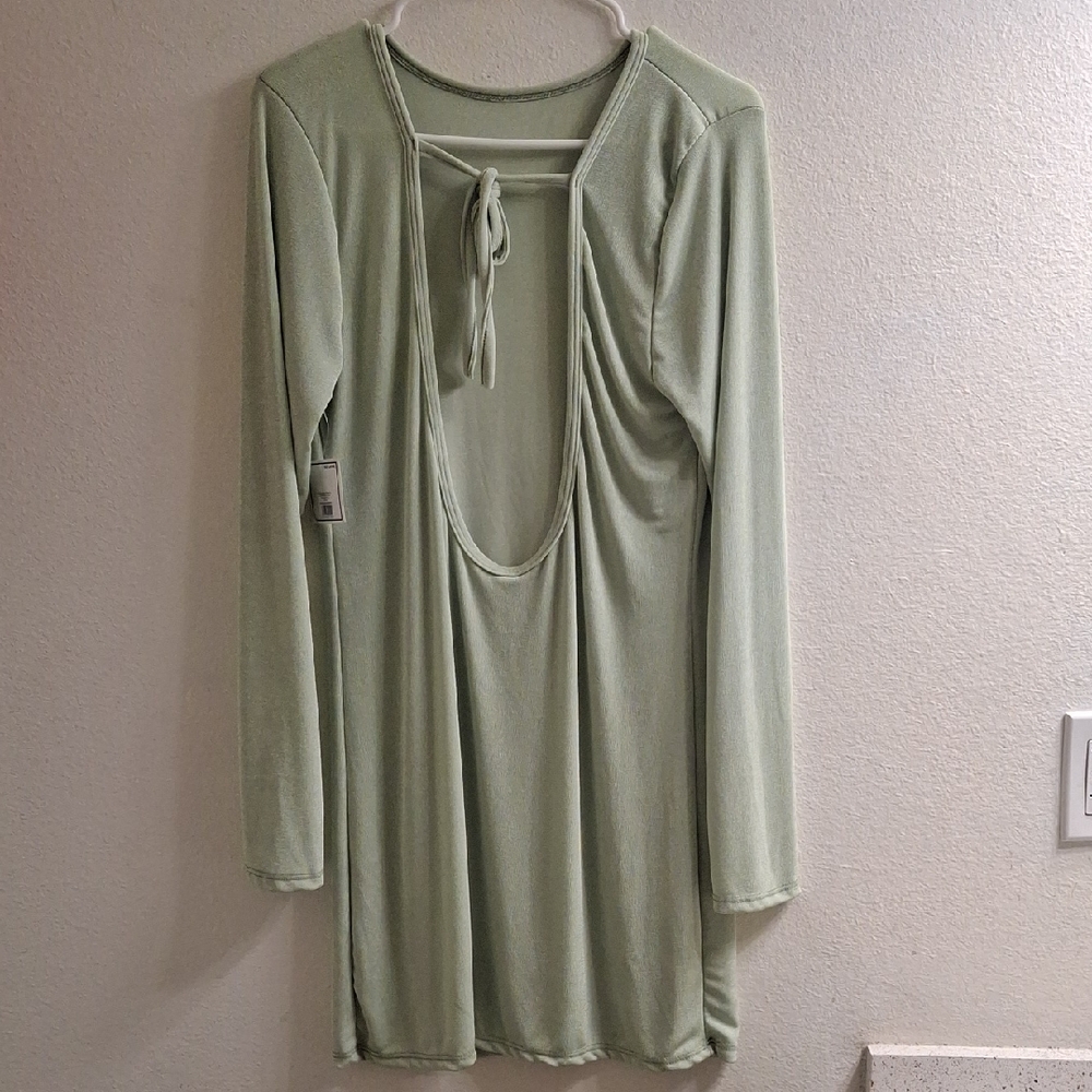 Chic Light Green Women's Tunic